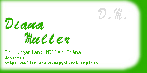 diana muller business card