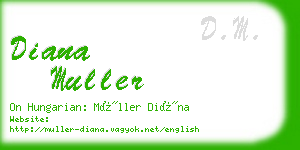 diana muller business card